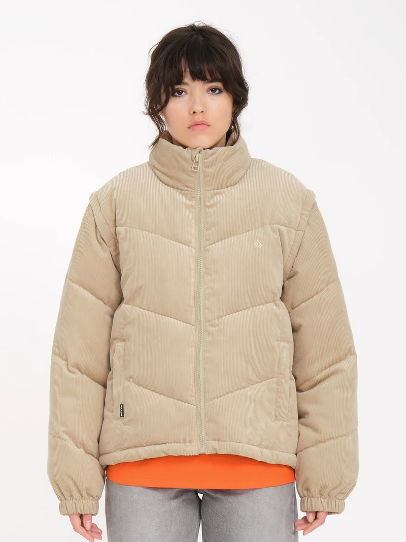 Cord'N Puff Jacke - KHAKI