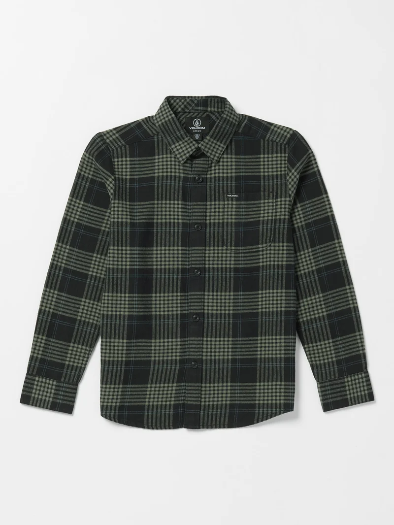 Caden Plaid Shirt - BLACK - (KINDER)