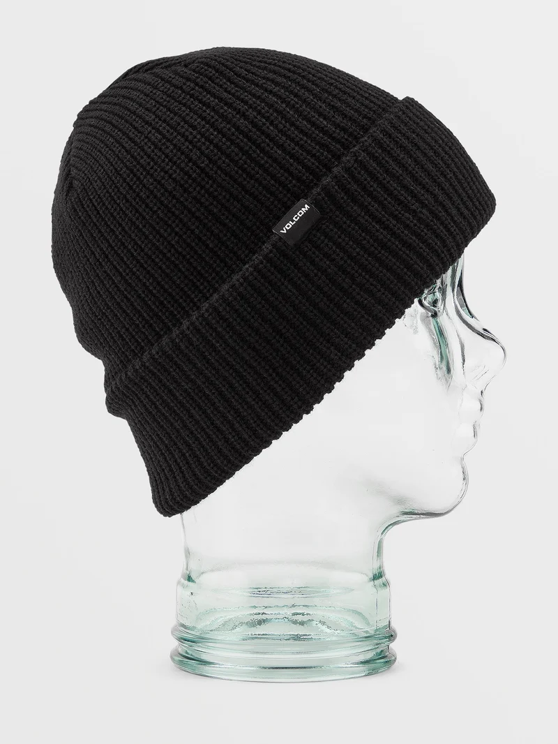 Youth Lined Beanie - BLACK - (KINDER)
