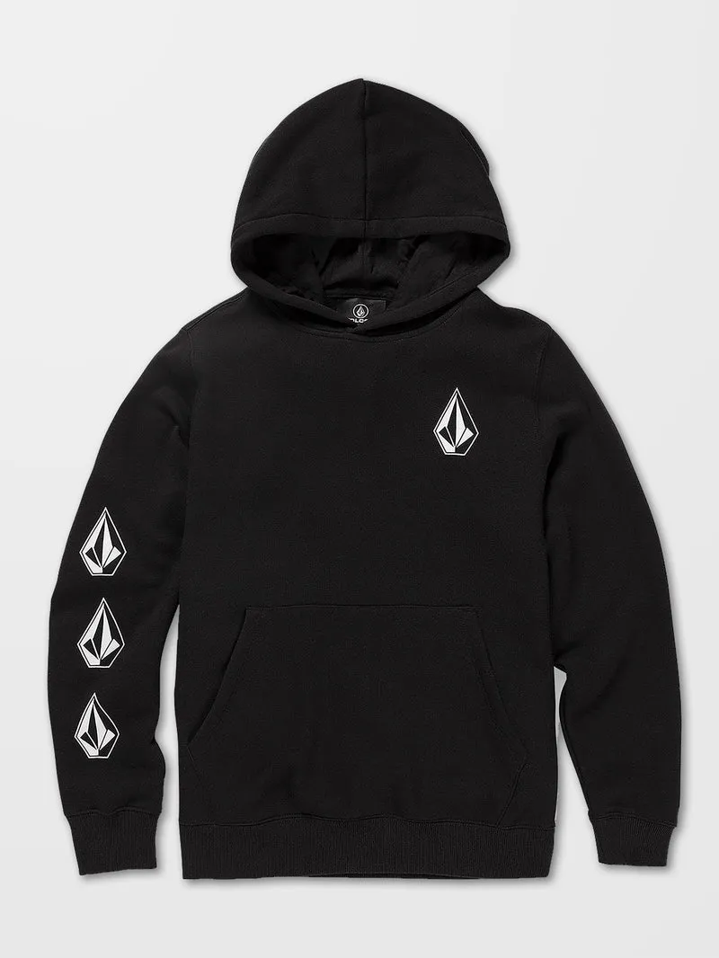 Iconic Stone Kapuzenpullover - BLACK - (KINDER)
