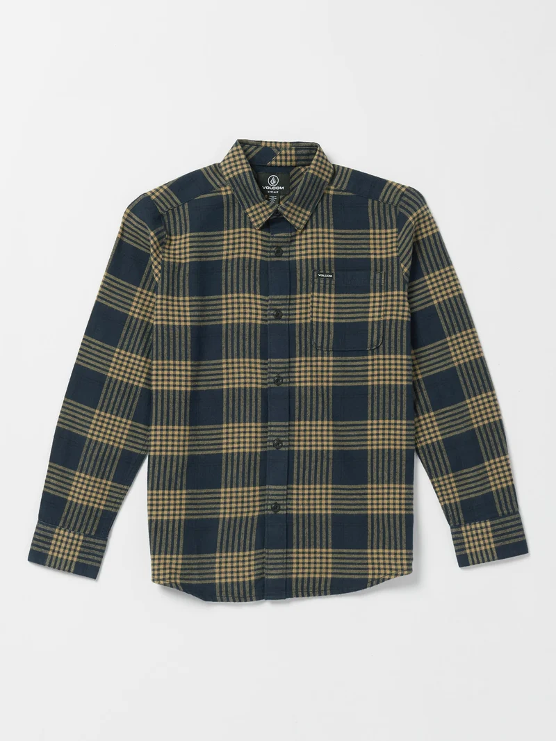 Caden Plaid Shirt - NAVY - (KINDER)