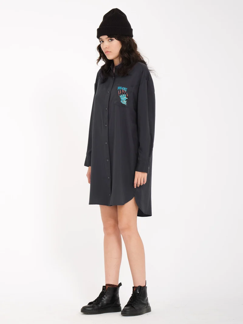 Max Sherman Kleid - HEATHER BLACK
