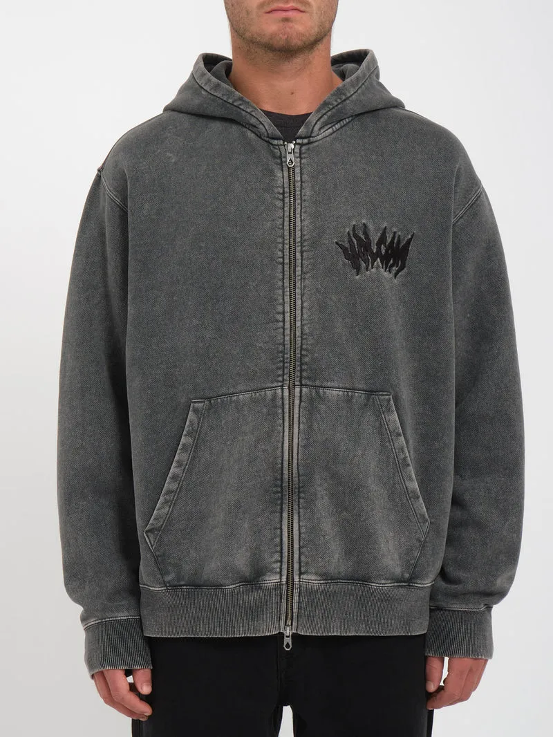 Issanka Zip Kapuzenpullover - BLACK