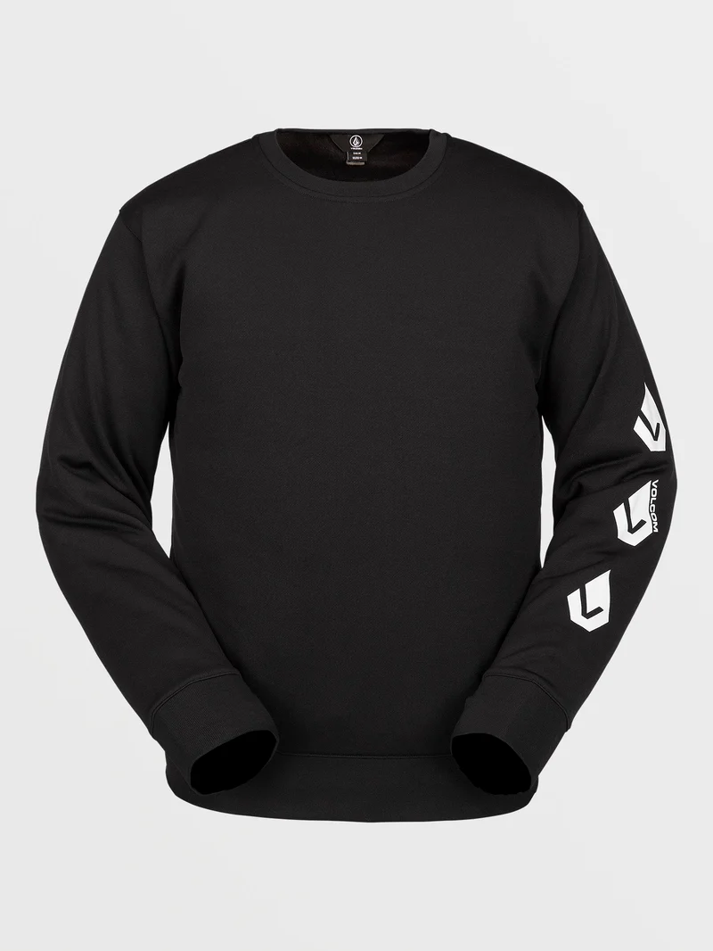 Core Hydro Crew Sweatshirt - BLACK