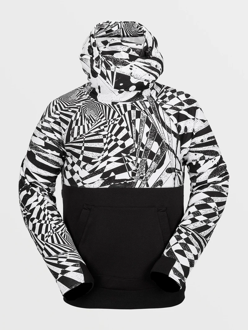 Hydro Riding Kapuzenpullover - BLACK WHITE