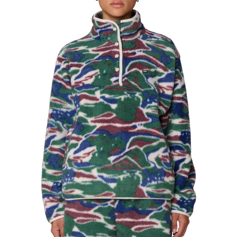 Pastures Mock Neck Pullover Fleece