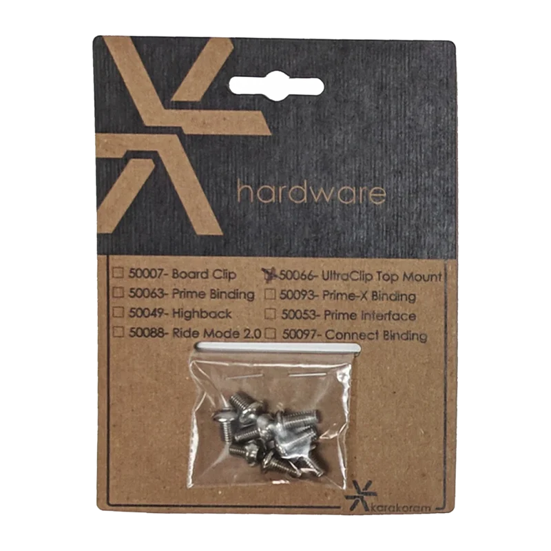 Hardware for Ultraclip 1.0 Top Mount, M5 Standard Thread 2026