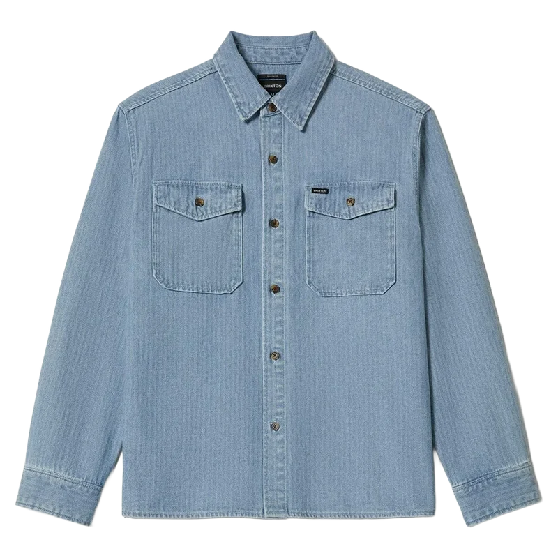 Herringbone Lightweight Relaxed L/S Overshirt