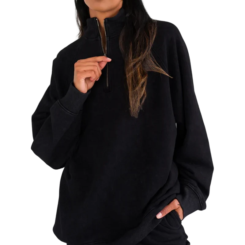 1/2 Zip Not Your BF L/S