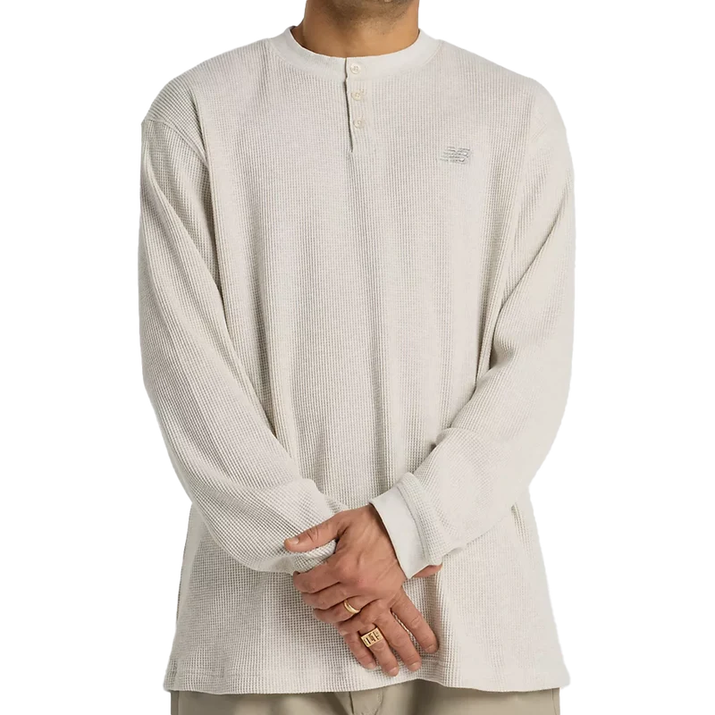 NB# Waffle Knit Henley L/S