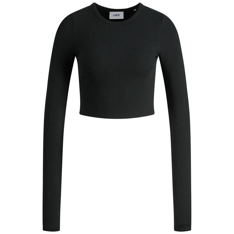 W JXFeline Rib L/S Top