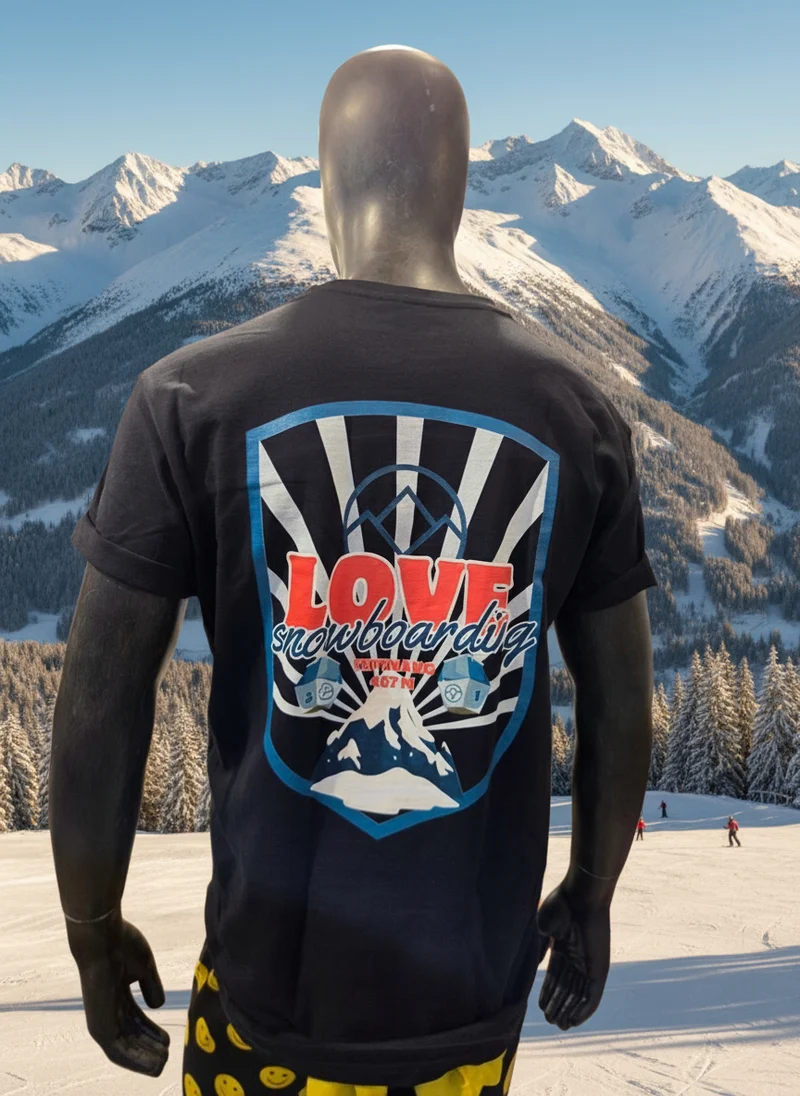 love snowboarding "463m" T-Shirt