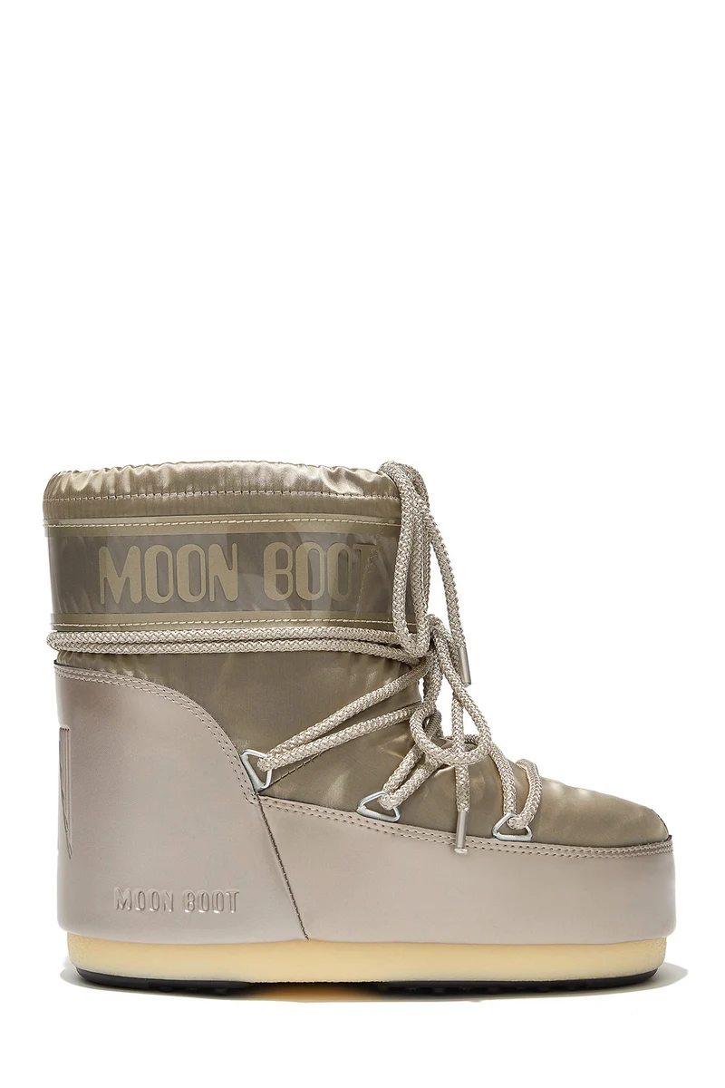 Moon Boot Damen Stiefel Icon Low Glance Platinum