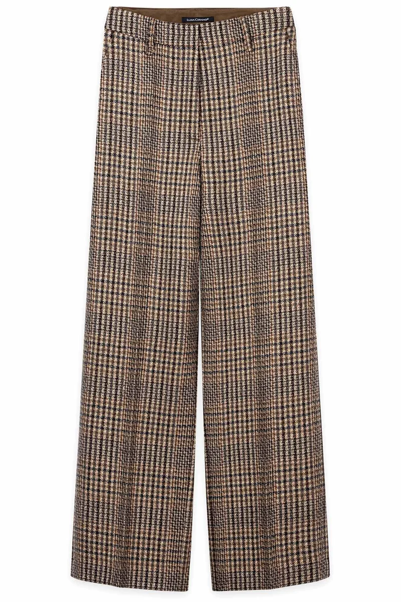 Luisa Cerano Damen Karo-Wideleg-Pants Multi