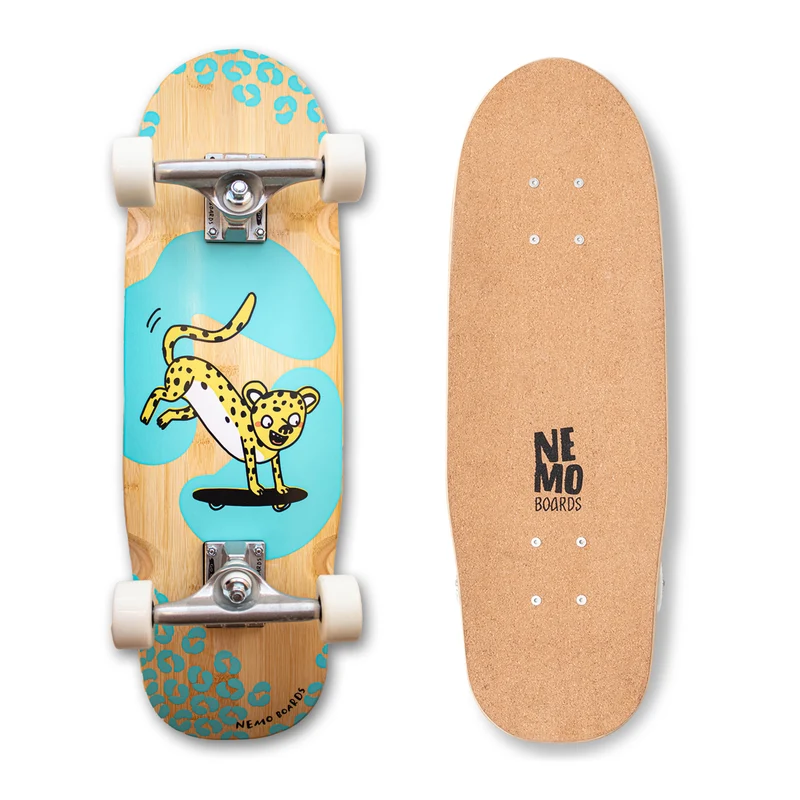 Kork Softgrip® Kinder Skateboard „Leo“