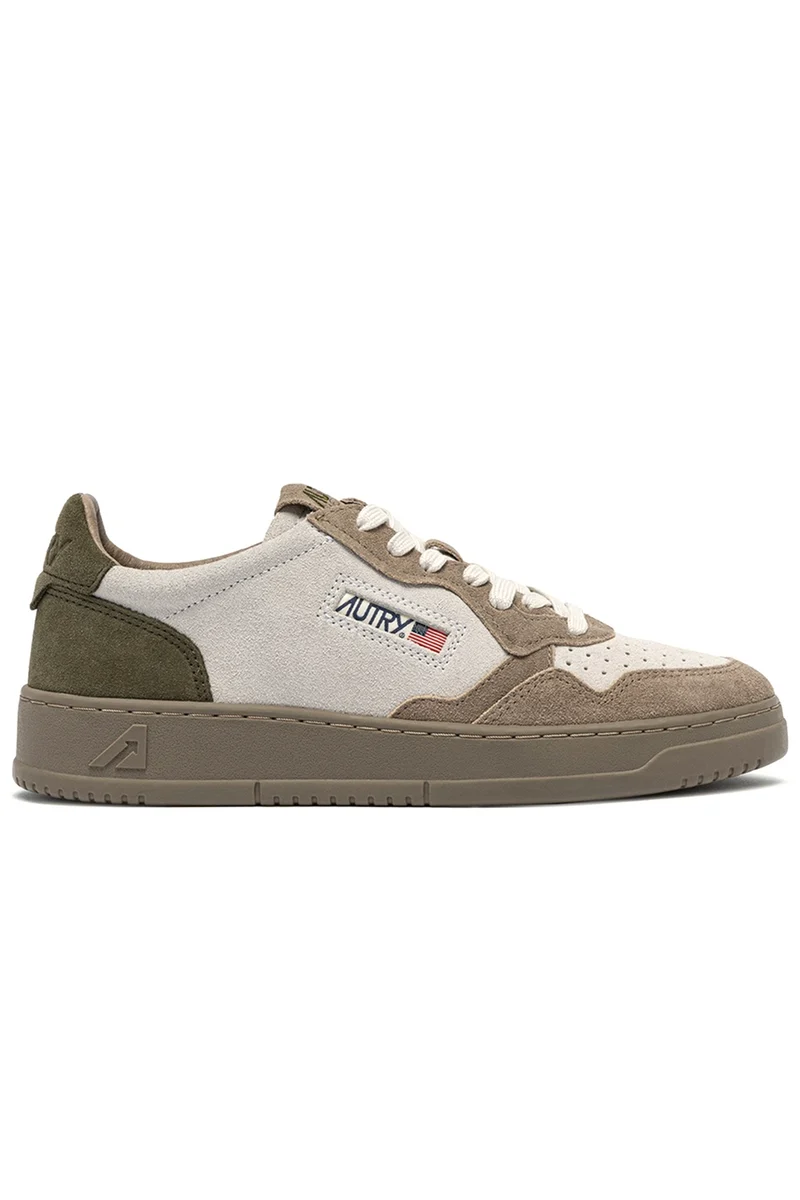 Autry Herren Sneaker Medalist Tricolor Giungla/Weiss/Antilop