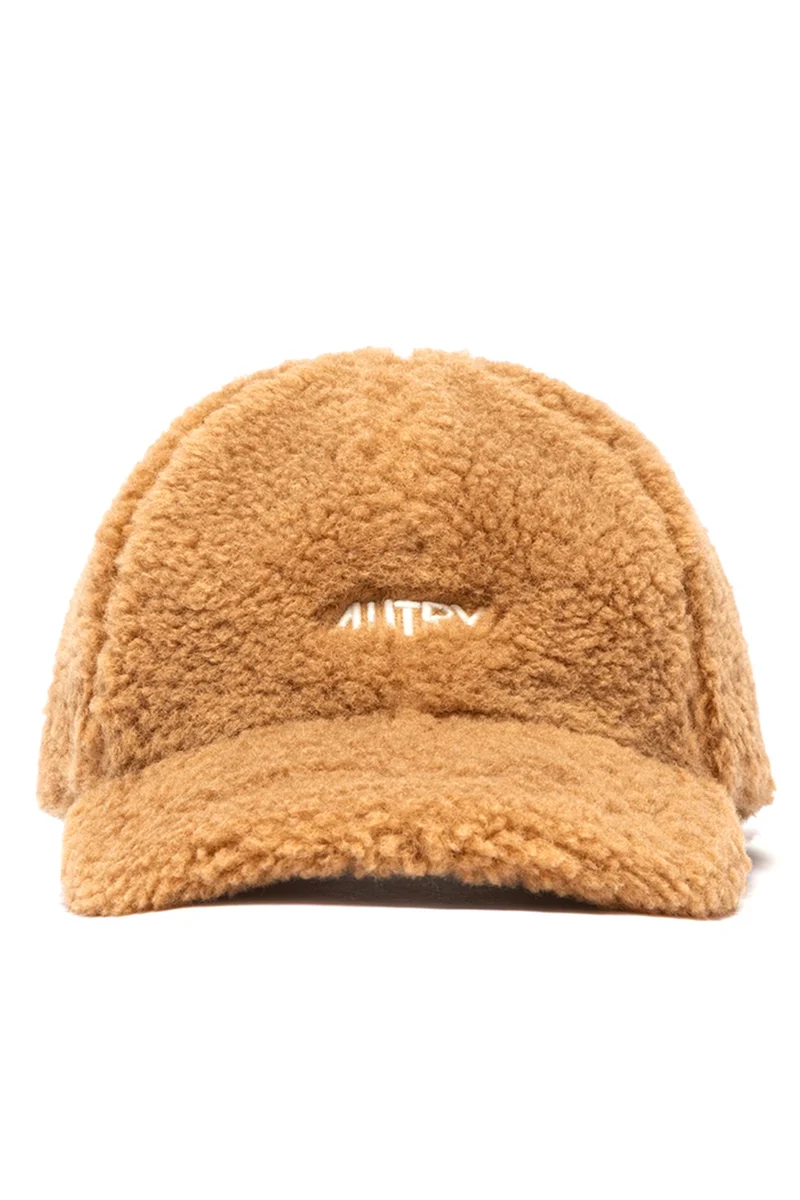 Autry Unisex Teddy-Schildmütze Beige