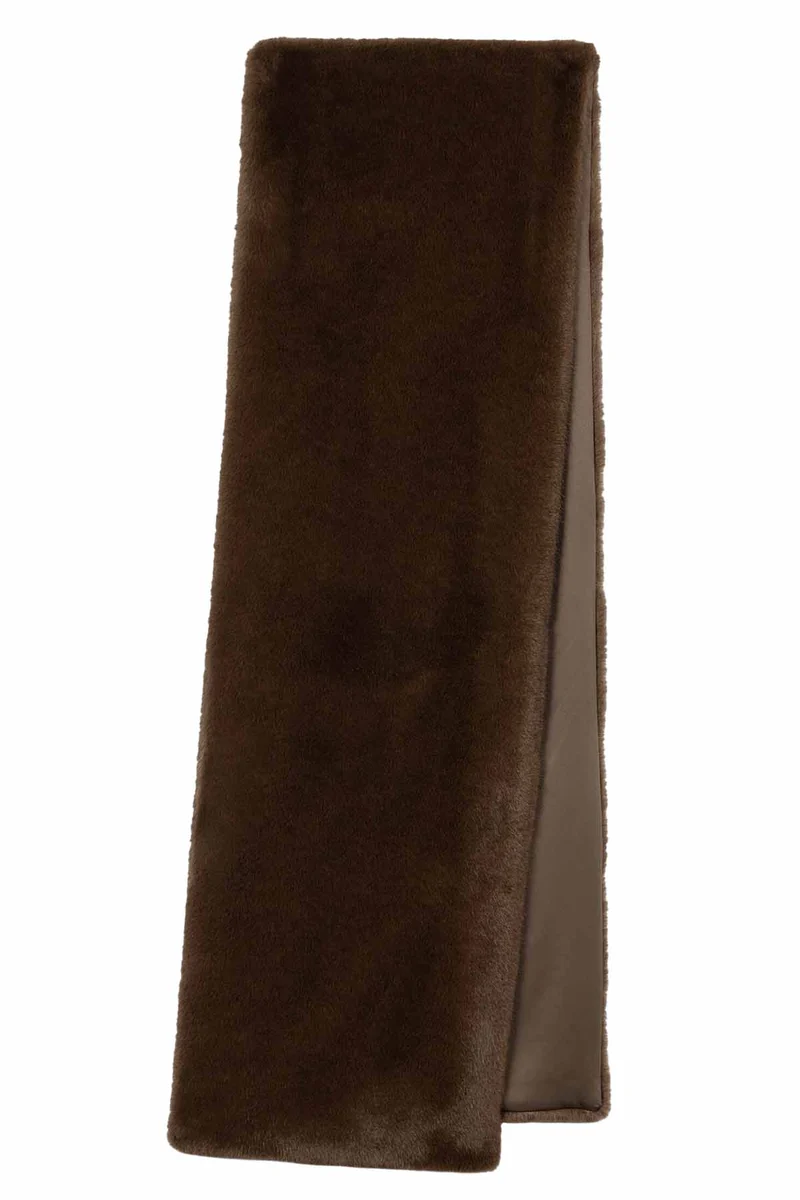 Luisa Cerano Damen Schal in Nerz-Optik Caramel