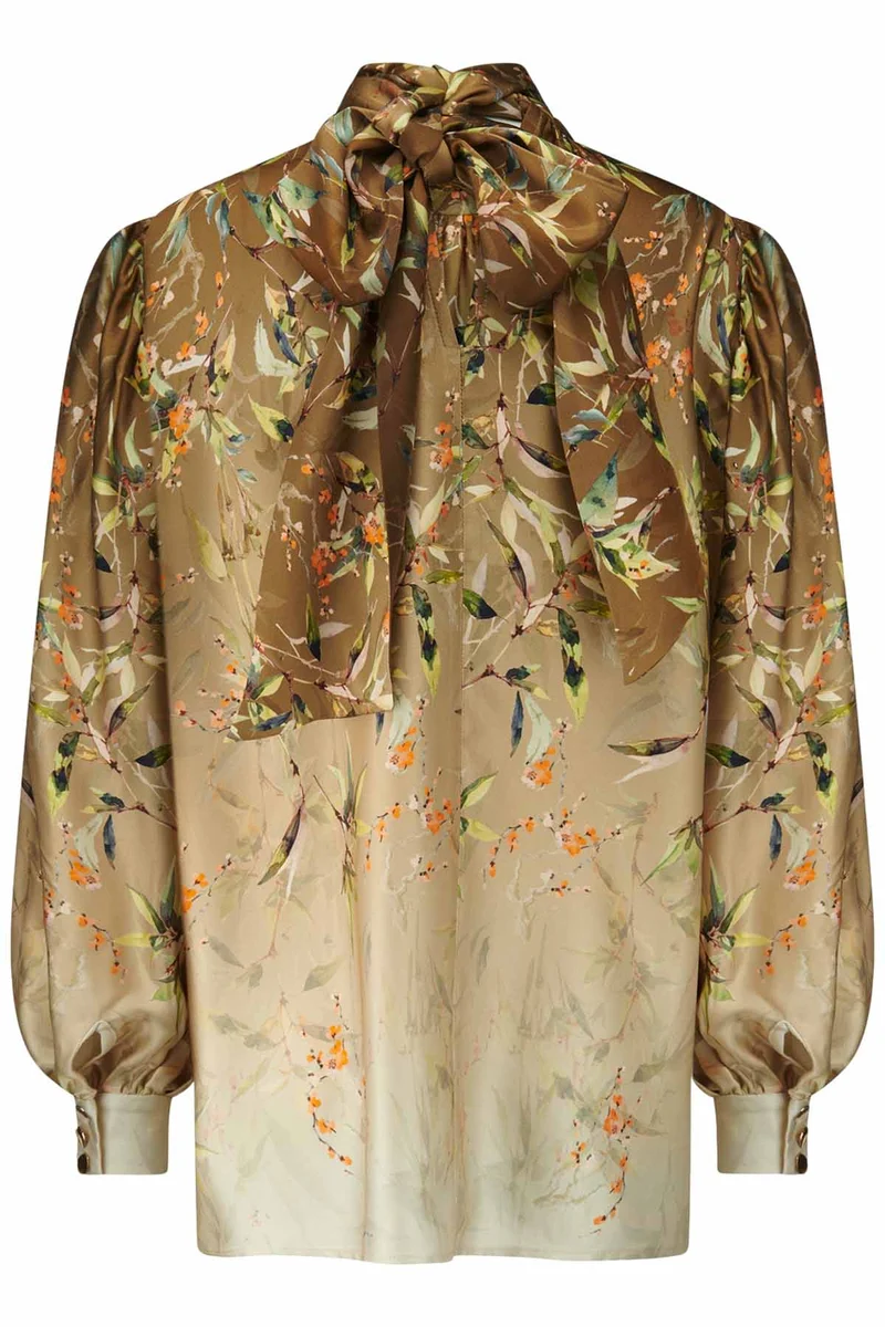 Riani Damen Bluse mit Floraprint Oat Patterned