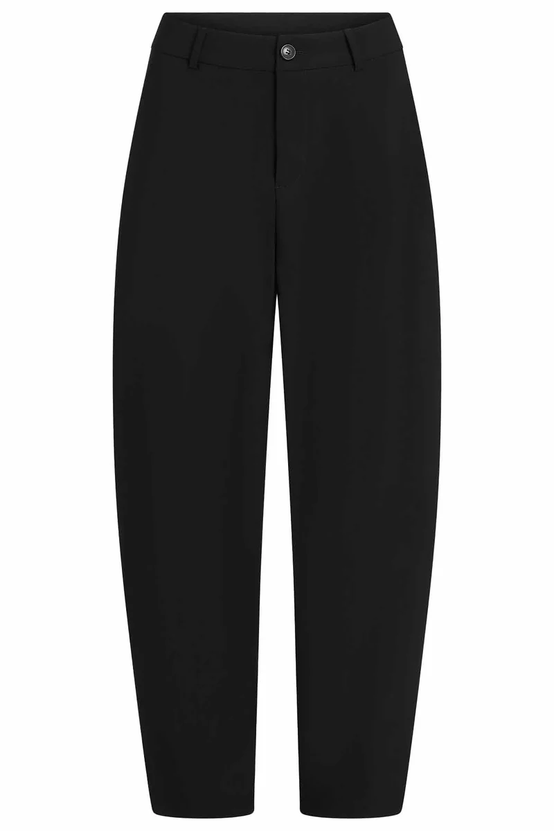 Penn & Ink N.Y Damen Tapered-Hose Schwarz
