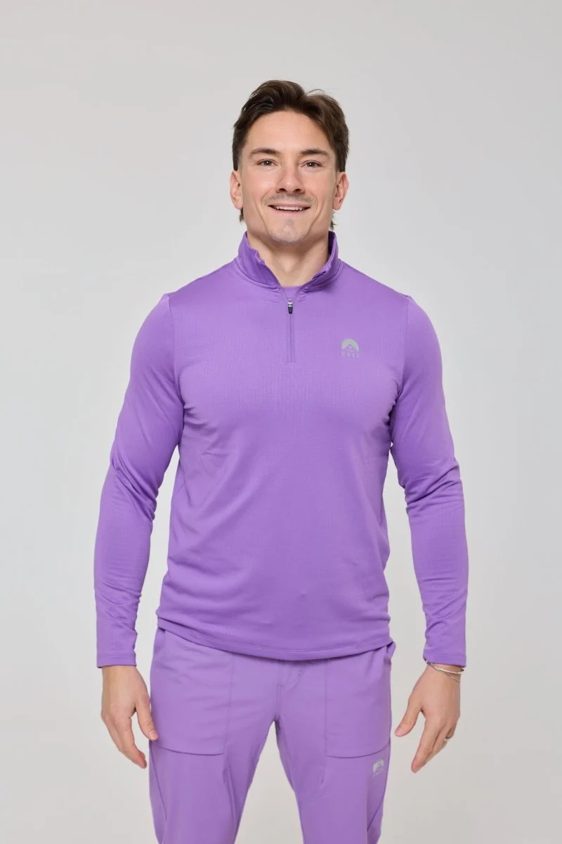 Elite Activewear 1/4 Zip Top - Purple