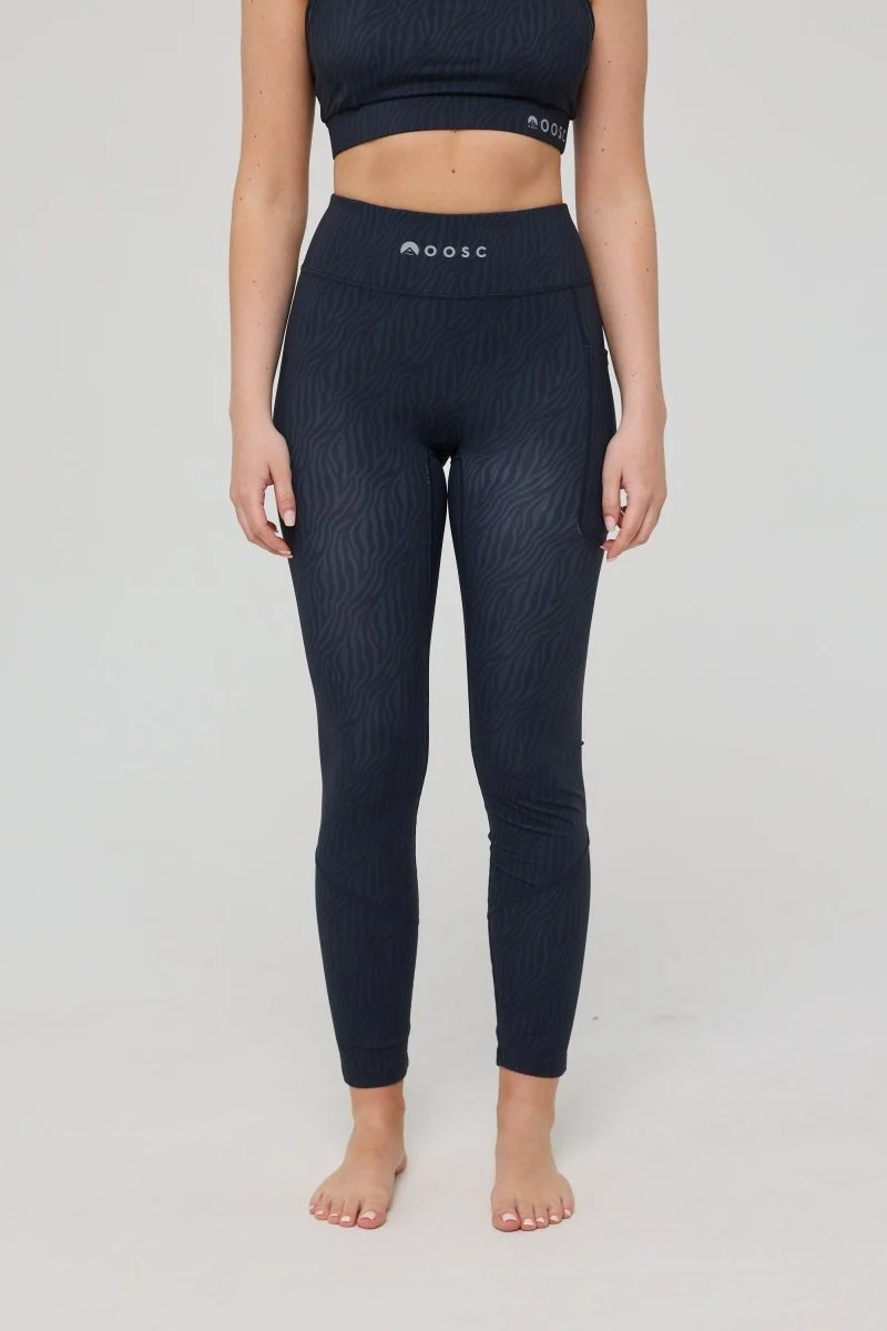 Infinite High Waisted Leggings - Black Tiger