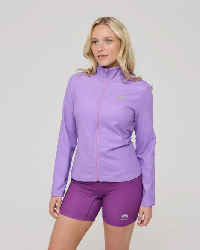Infinite Cropped Zipped Jacket - Purple