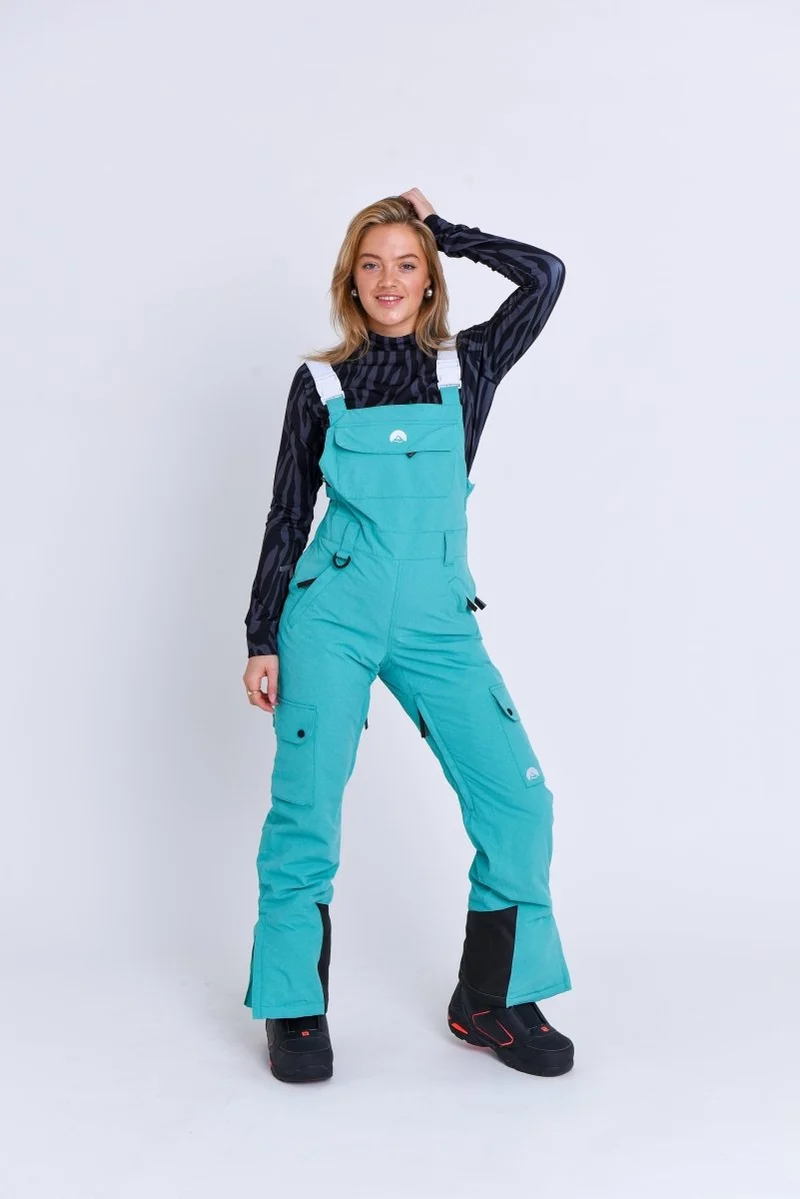 Yeh Girl Bib Pant - Aqua