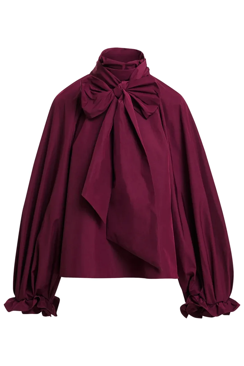 Essentiel Antwerp Damen Oversized-Bluse Keily Burgund