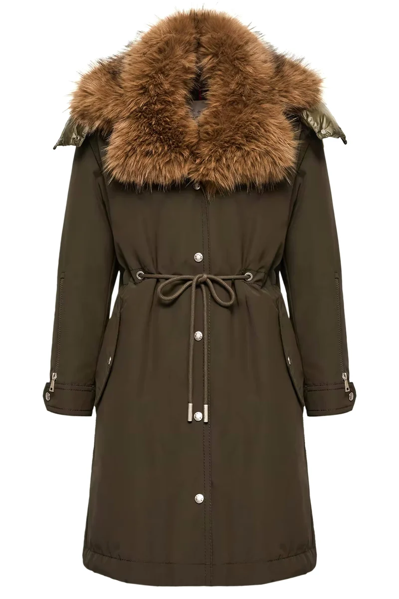 Moncler Damen Daunenparka Halicte Olive