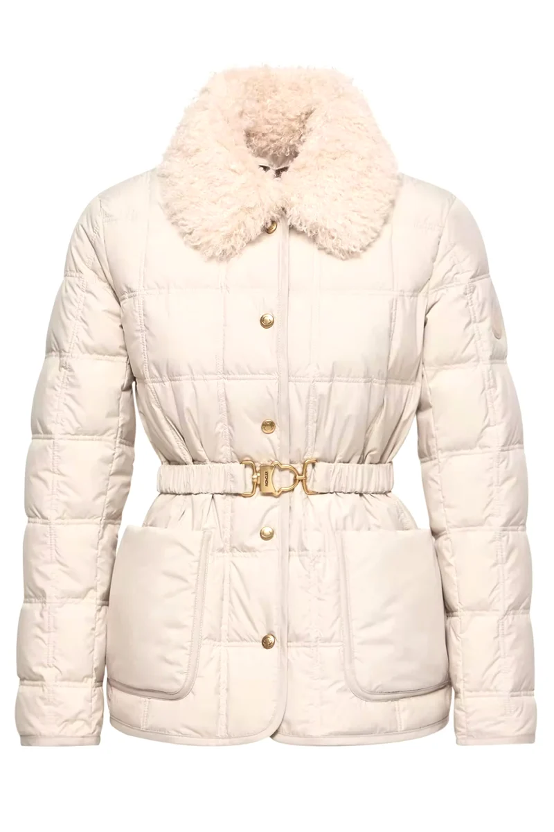 Moncler Damen Daunenjacke Cygnes Hellbeige