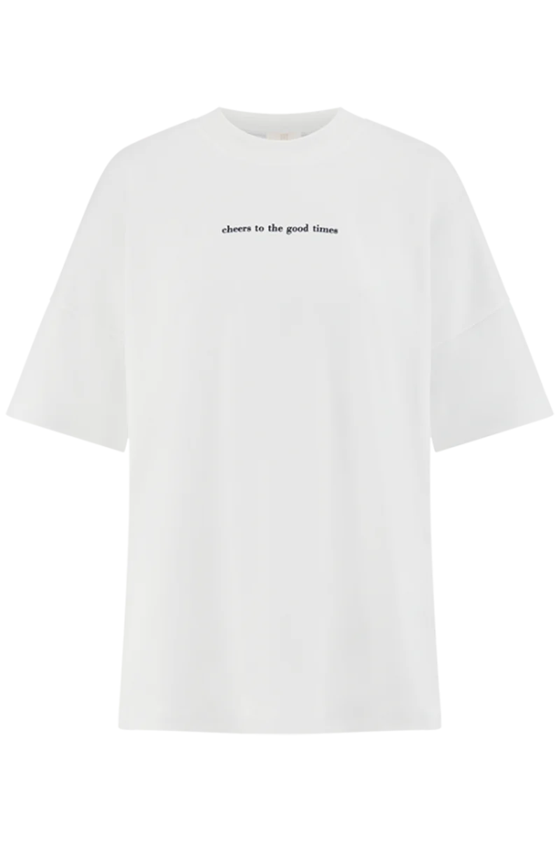 Riani Damen T-Shirt mit Rückenprint Offwhite Patterned