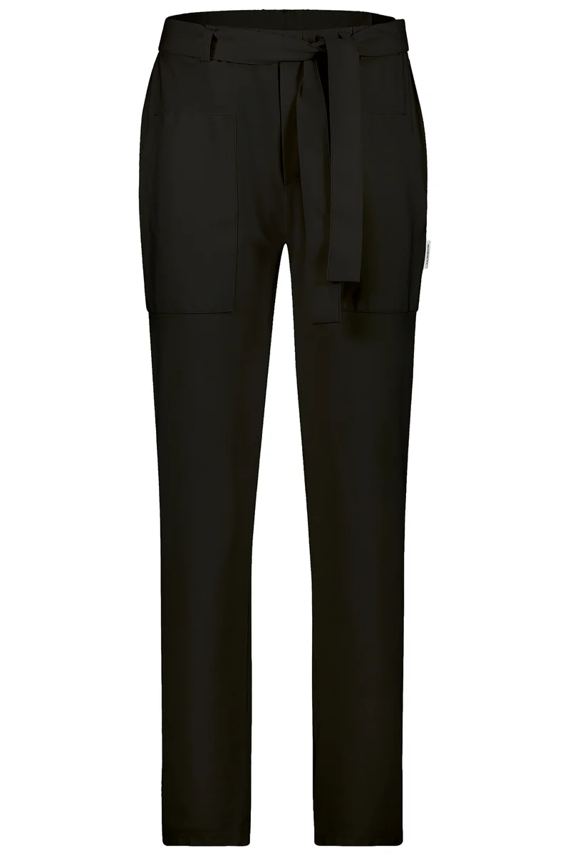 Penn & Ink N.Y Damen Stretchhose Raleigh Schwarz