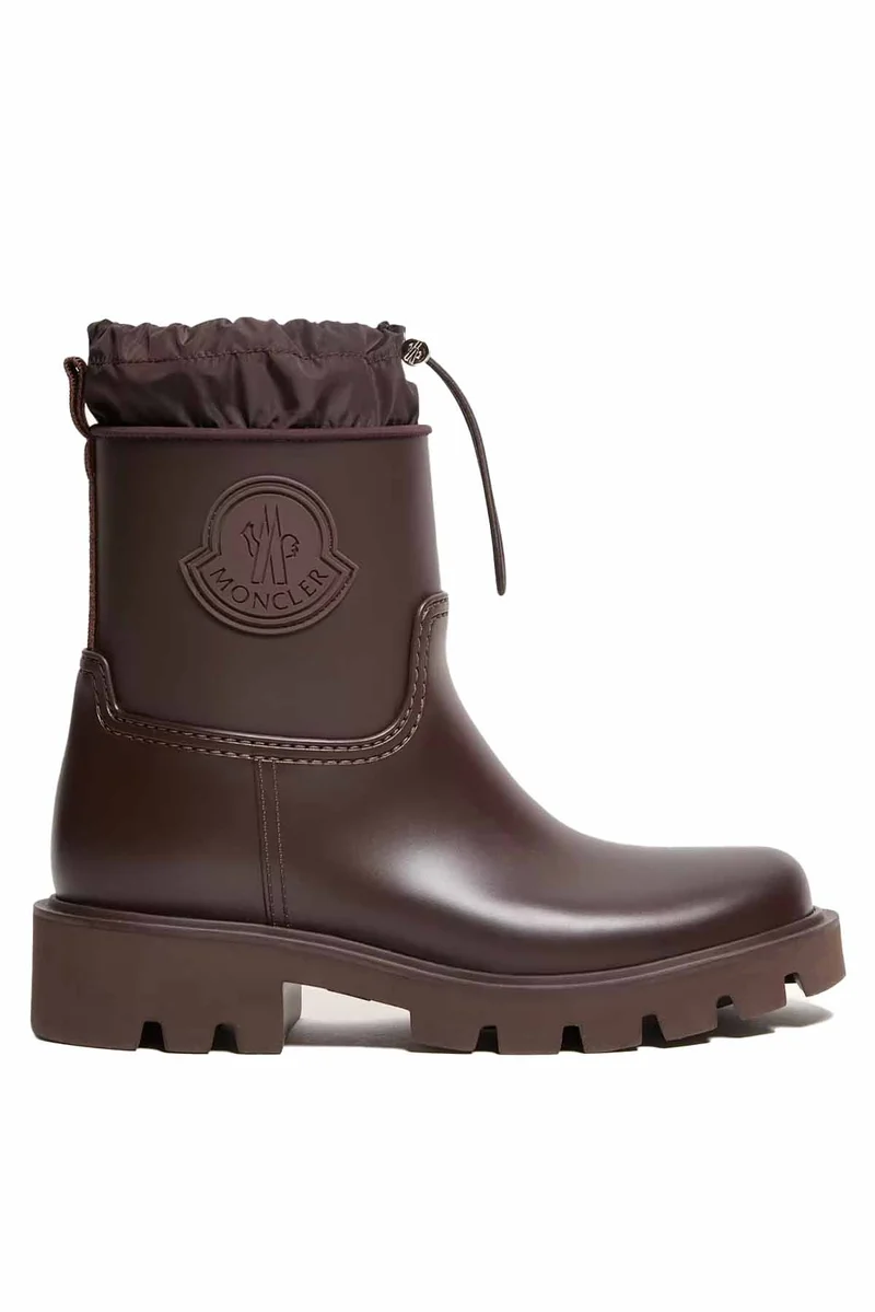 Moncler Damen Regenstiefel Kickstream Braun
