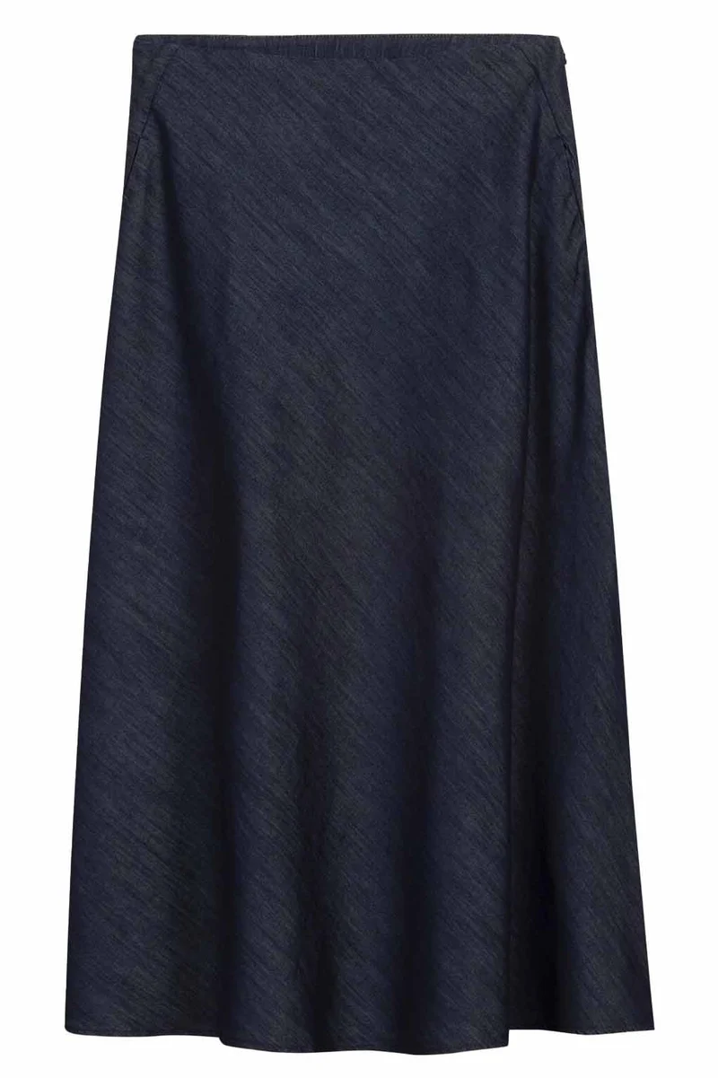 Luisa Cerano Damen Rock in A-Linie Denim Blue