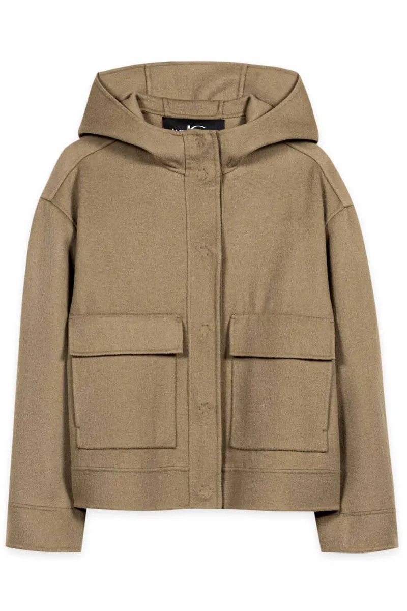 Luisa Cerano Damen Doubleface-Jacke mit Kapuze Salbei