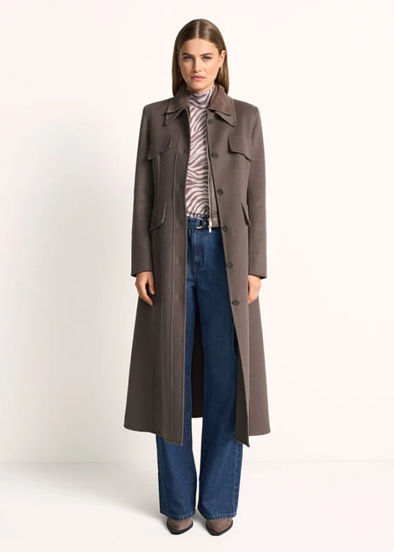 Riani Damen Wollmantel Dark Ash