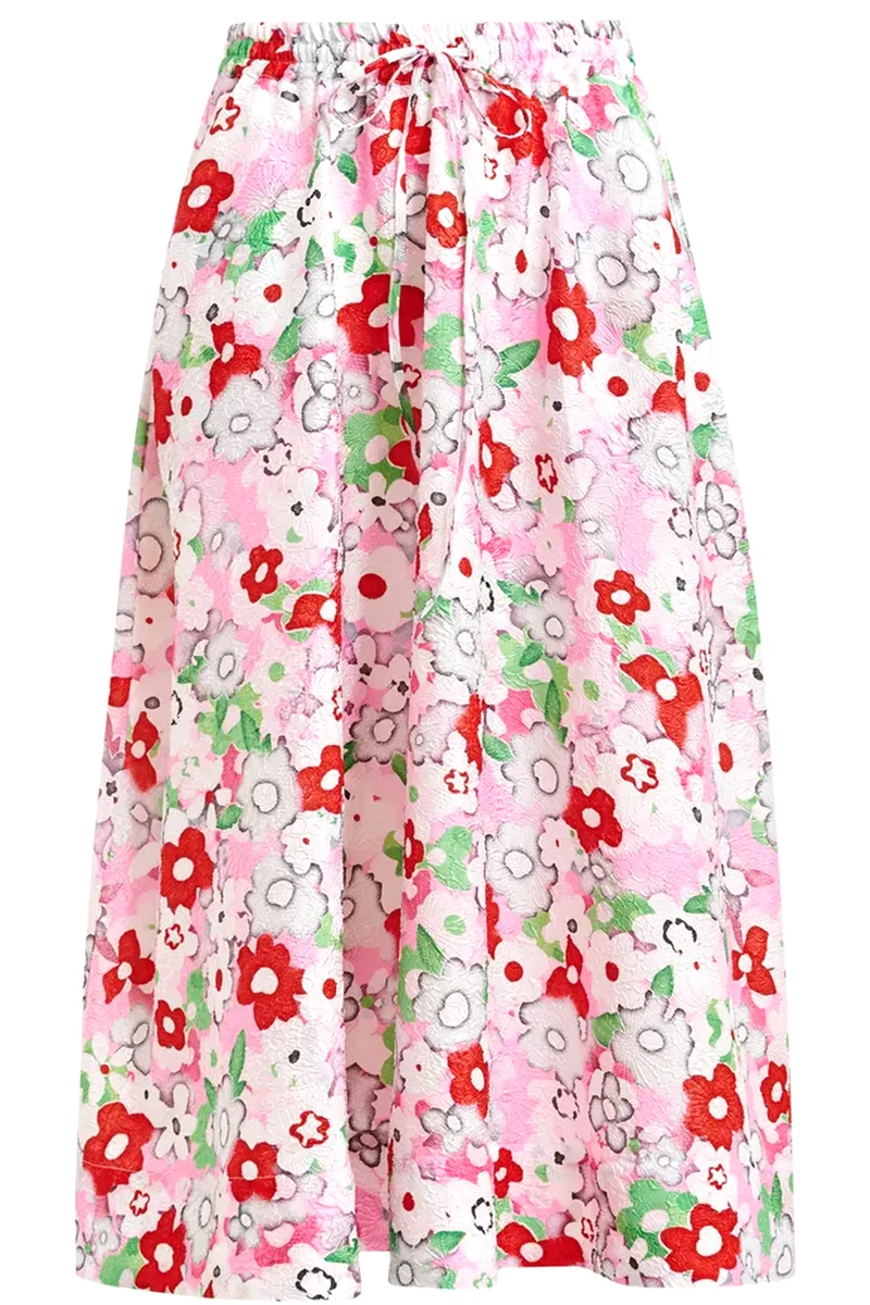 Essentiel Antwerp Damen Midirock mit Blumenmuster Julianne Bunt