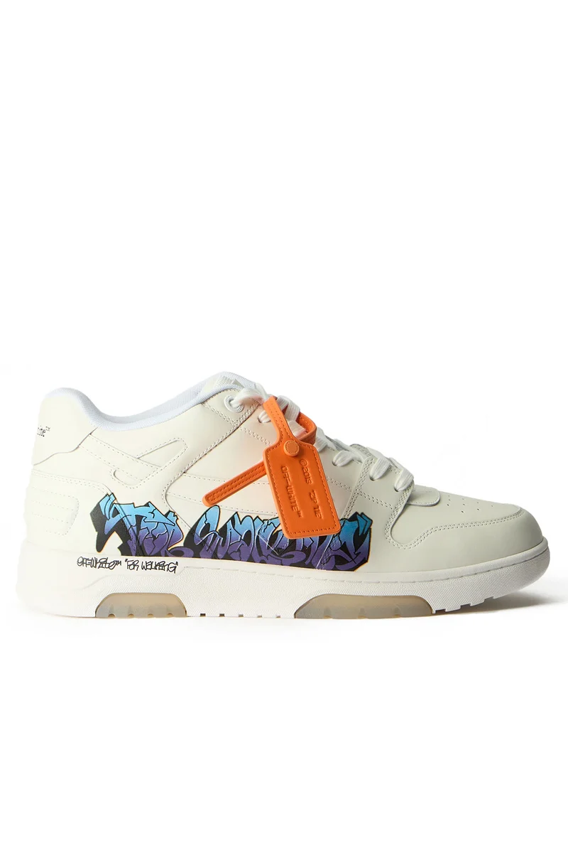 Off-White Herren Out of Office "For Walking" Art Sneaker Weiss