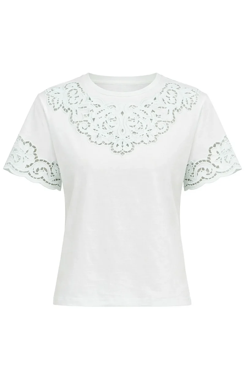 Twin Set Damen T-Shirt Aqua