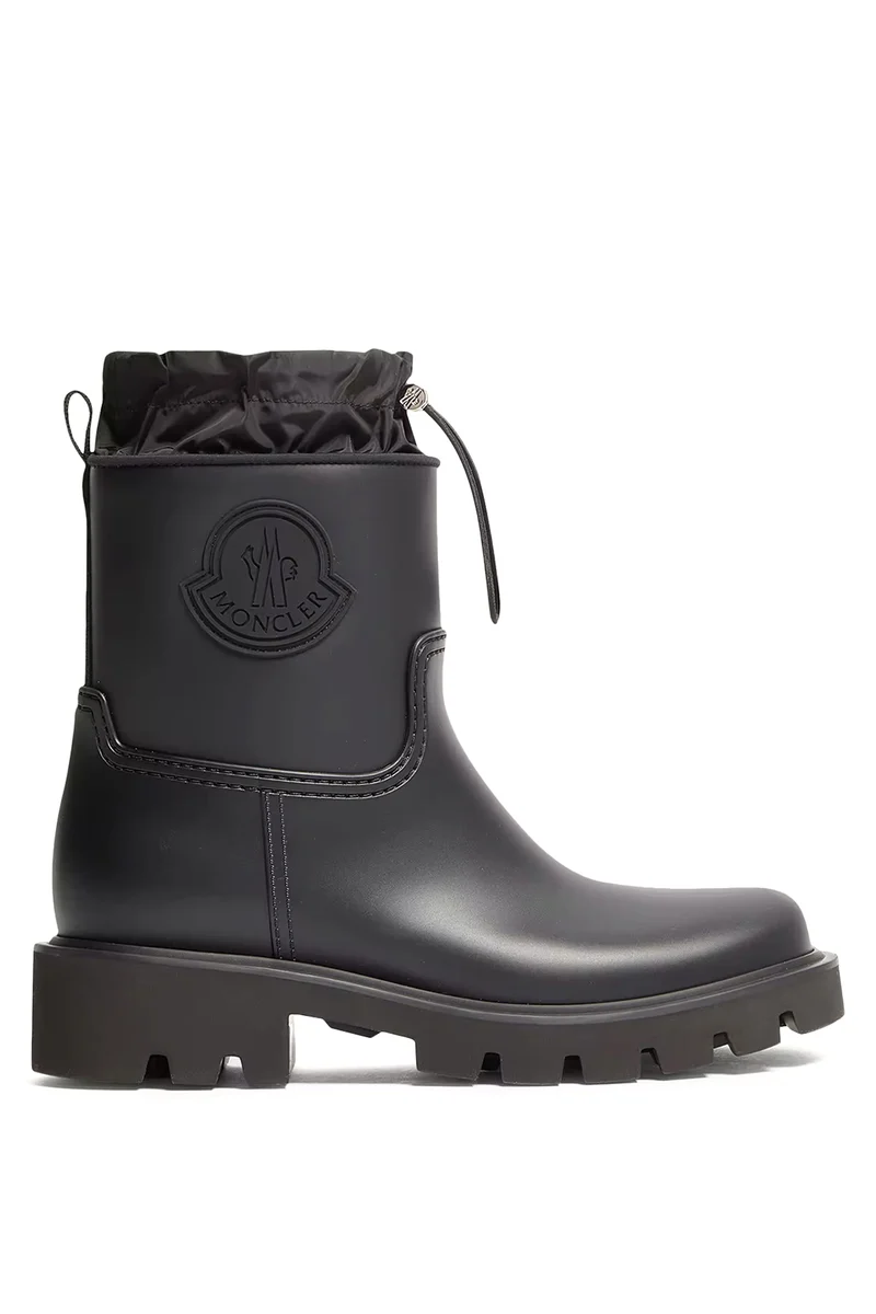 Moncler Damen Regenstiefel Kickstream Schwarz