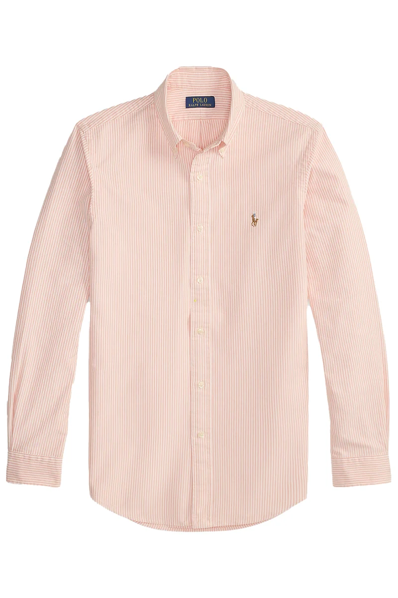 Polo Ralph Lauren Herren Custom-Fit Oxfordhemd Kona Orange/White