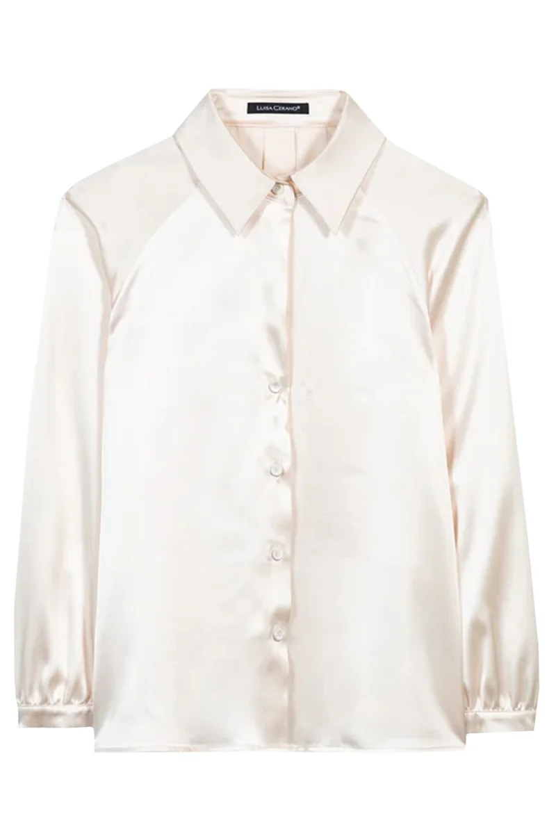 Luisa Cerano Damen Seidenbluse Cream