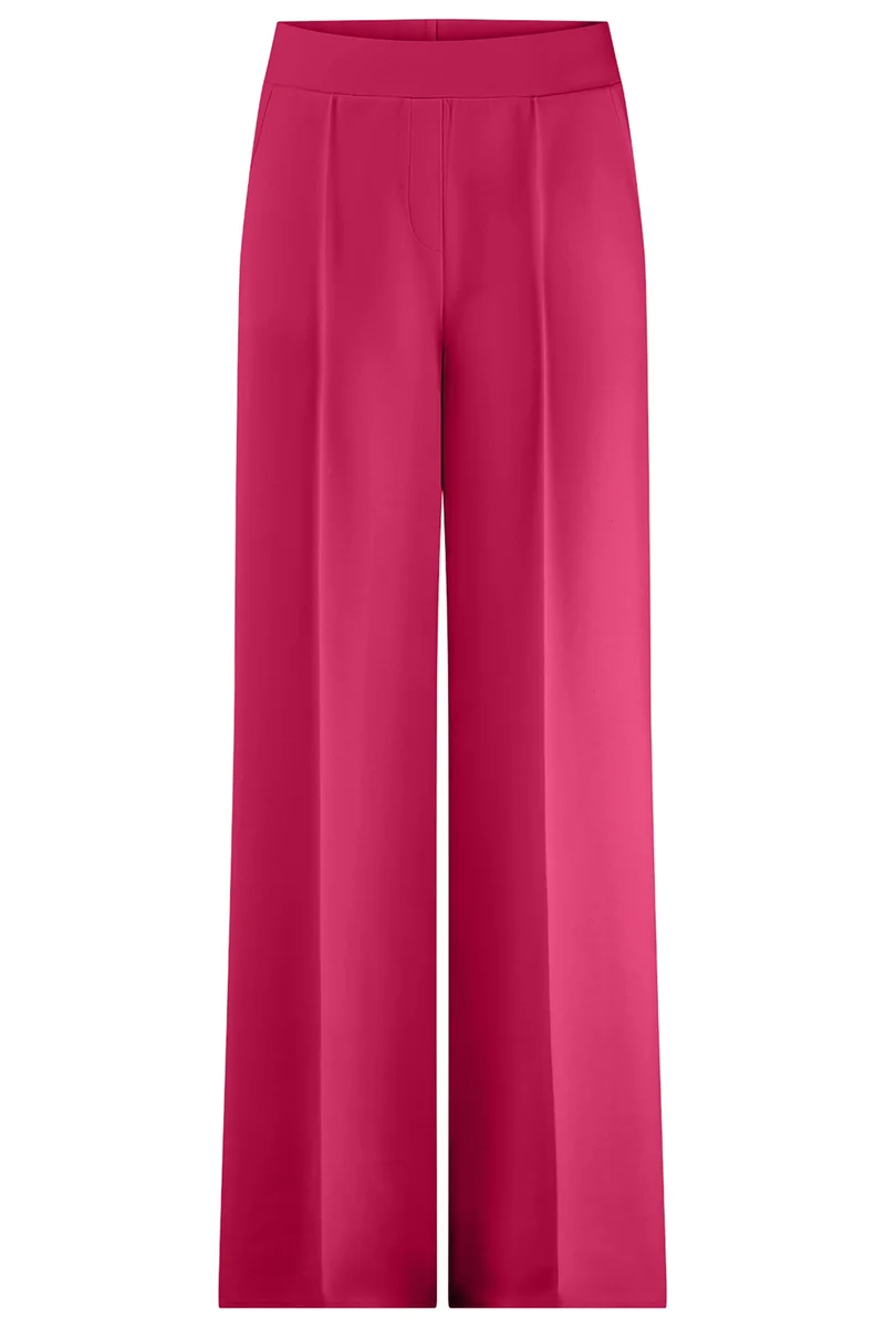 Riani Damen Wide-Fit Hose aus Scuba, Pink