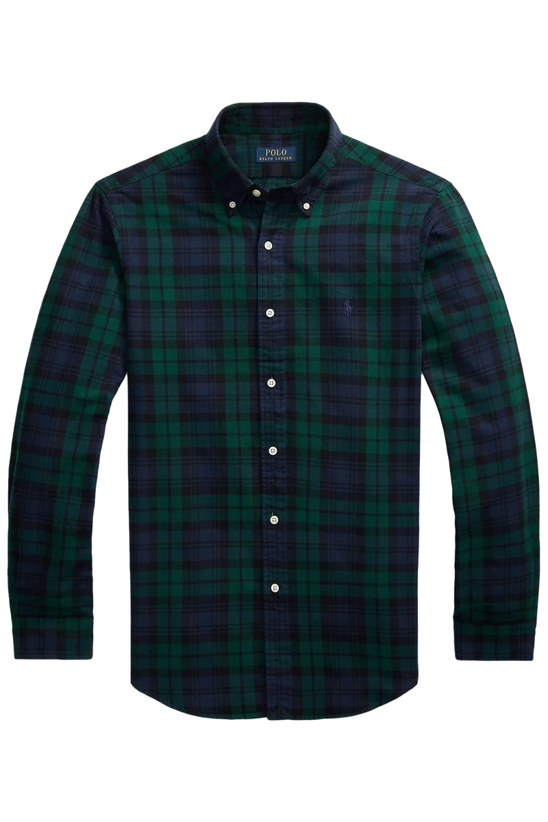Polo Ralph Lauren Herren Custom-Fit Oxfordhemd Navy/Green Multi