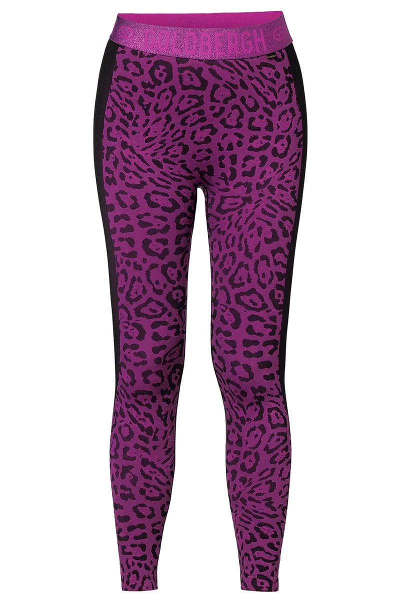 Goldbergh Damen Baselayer Hose Caitlyn Jaguar Carnivale