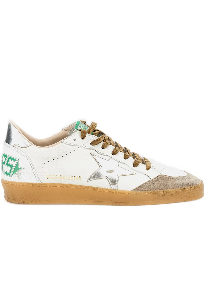 Golden Goose Herren Sneaker Ball Star White/Beige/Silver