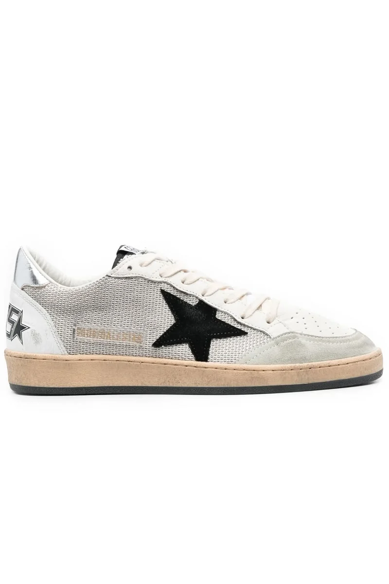 Golden Goose Herren Sneaker Ball Star Light Silver/Black/White