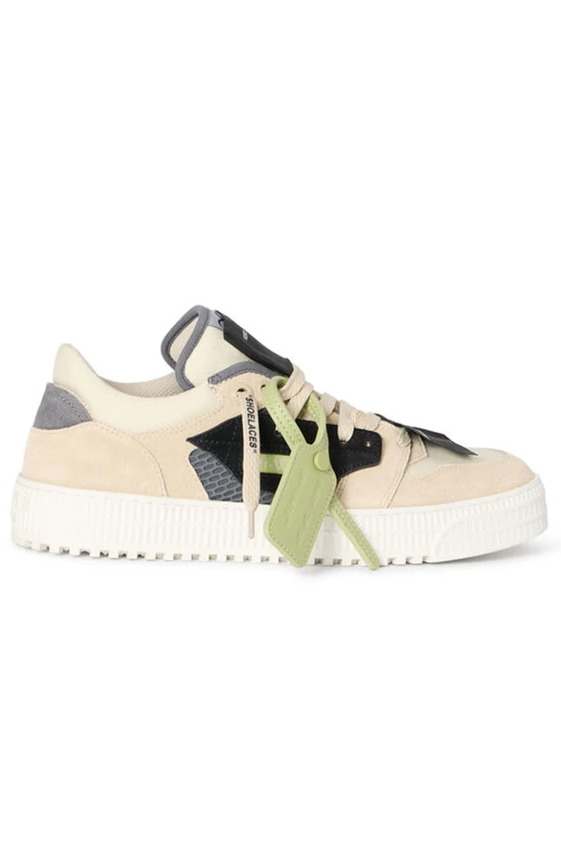 Off-White Herren Sneaker 3.0 Court Low Top Dark Grey/Oat