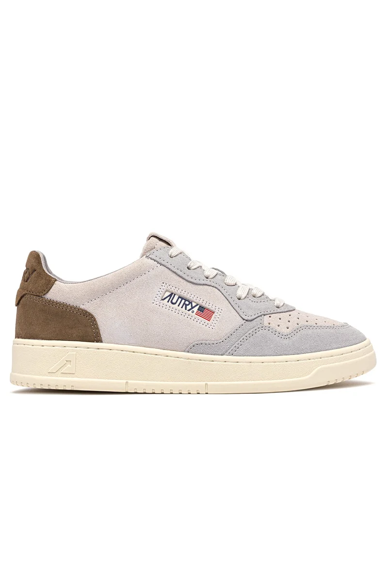 Autry Herren Sneaker Medalist Tricolor Weiss/Cigar/Vapor